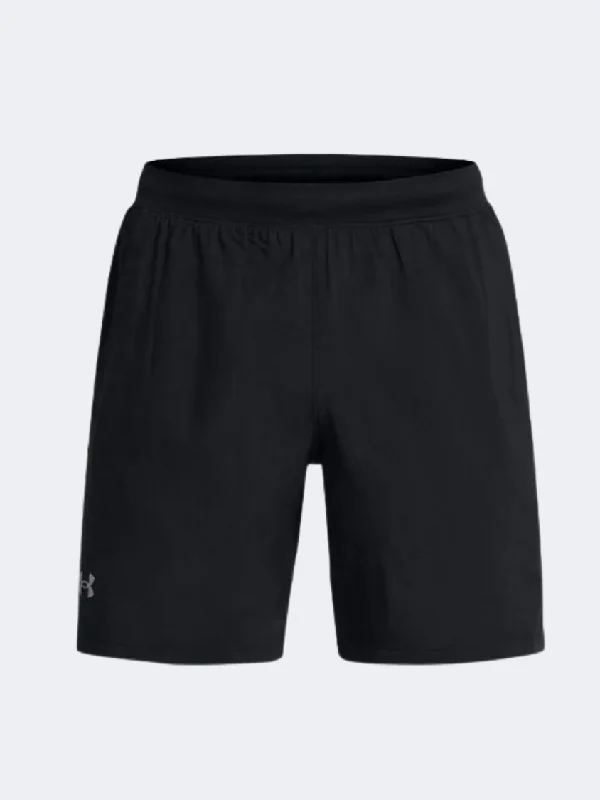 Hiking Shorts for Women-Under Armour Launch 7 Inch Men Running Short Black/Reflective