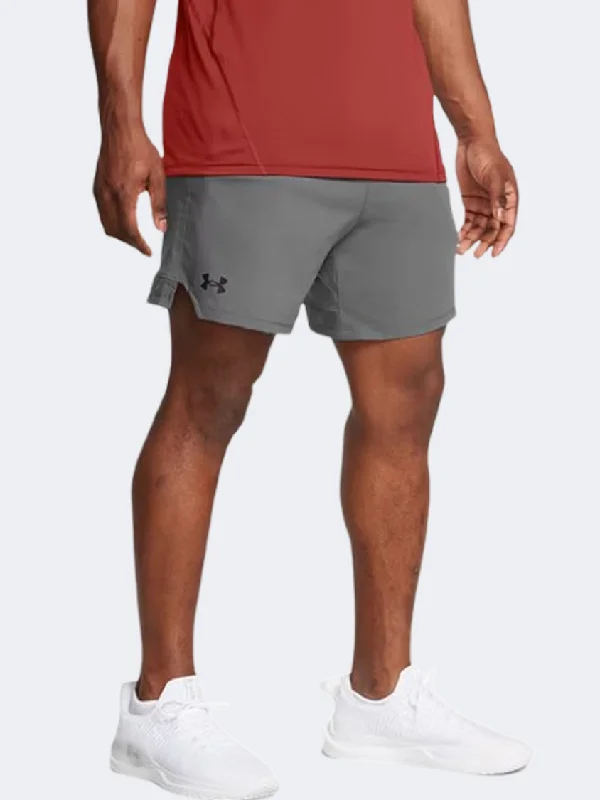 Drawstring Shorts-Under Armour Vanish Woven 6 Inch Men Training Short Castletrock/Black