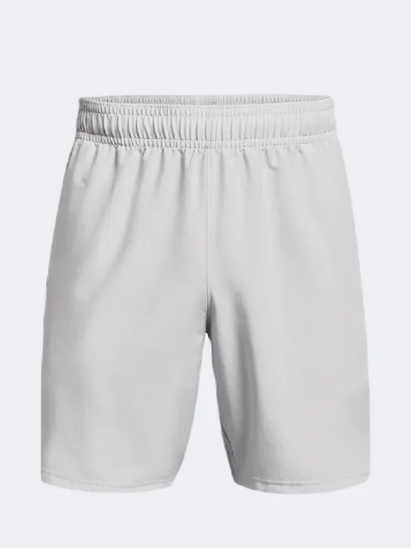 Short Shorts for Women-Under Armour Woven Wordmark Men Training Short Halo Grey/Black