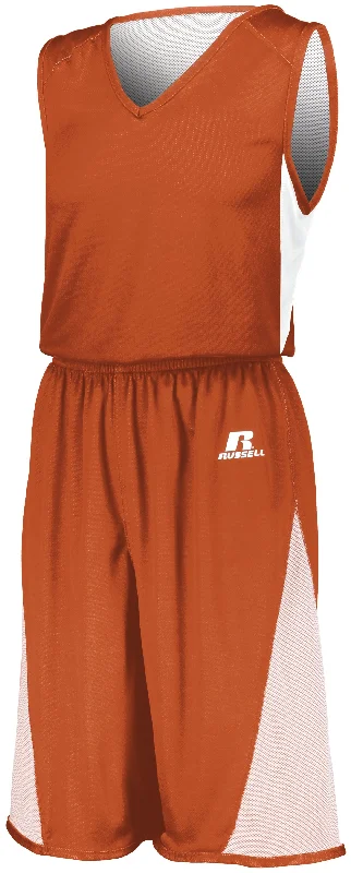 BURNT ORANGE/WHITE