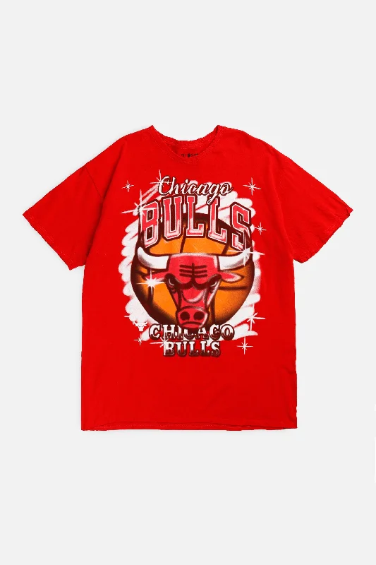 Slim Fit T-Shirt-Vintage Chicago Bulls NBA Tee - M