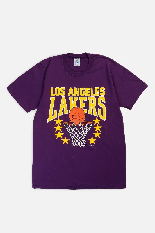 Custom T-Shirt-Vintage LA Lakers NBA Tee - Women's S