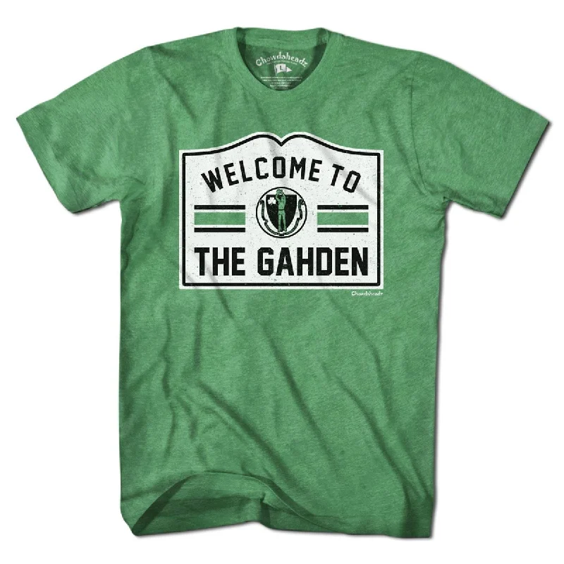 Minimalist T-Shirt-Welcome To The Gahden Basketball Tee