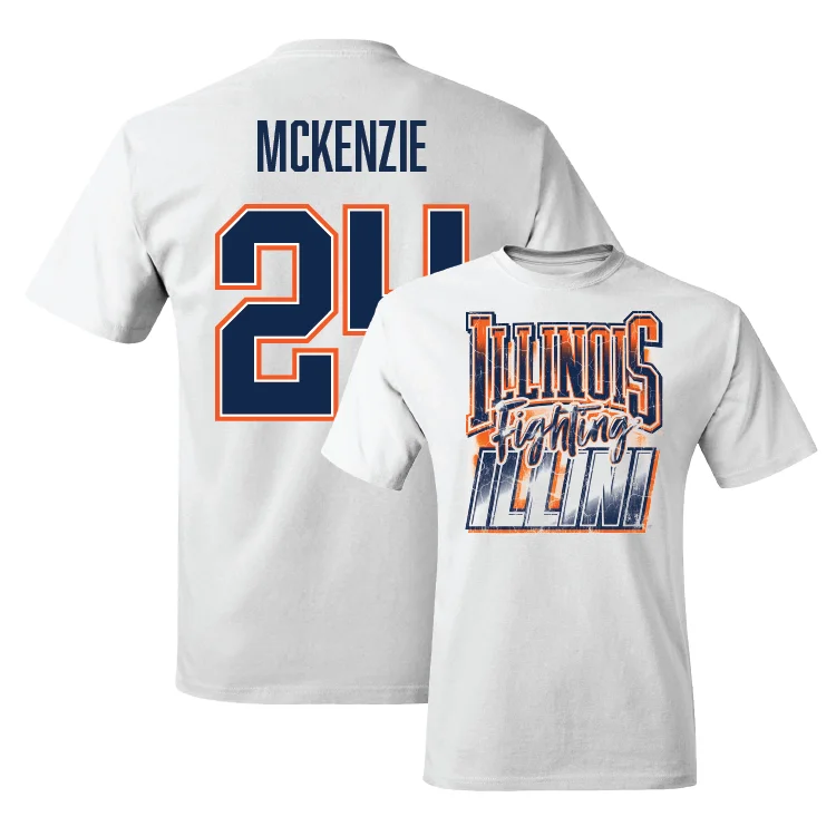 T-Shirt for Moisture Wicking-White Illinois Graphic Comfort Colors Tee - Adalia McKenzie #24