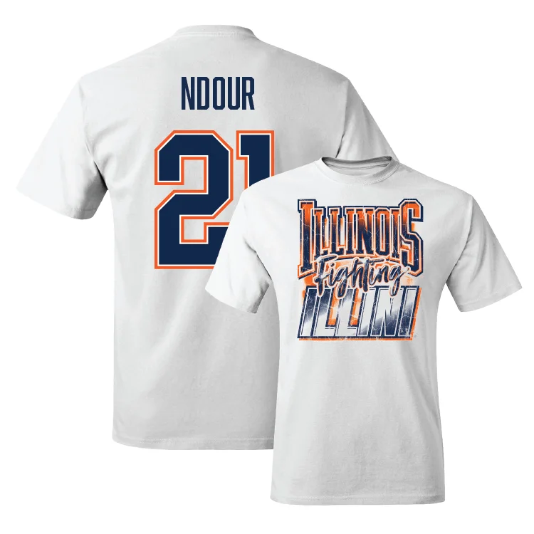 T-Shirt for Quick Drying-White Illinois Graphic Comfort Colors Tee - Aicha Ndour #21