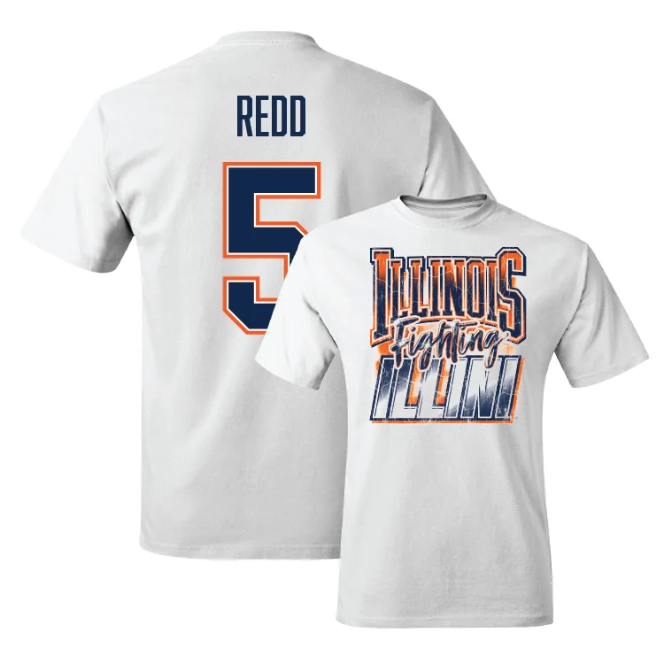 Custom Printed T-Shirt-White Illinois Graphic Comfort Colors Tee - AJ Redd #5