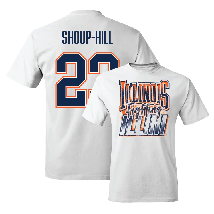 All-Season T-Shirt-White Illinois Graphic Comfort Colors Tee - Brynn Shoup-Hill #23