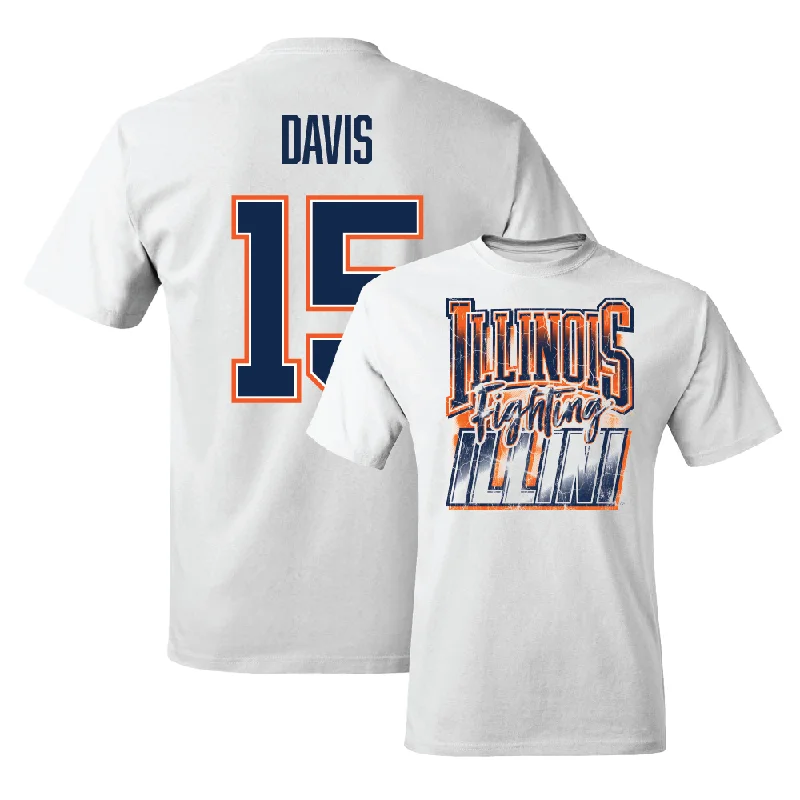 High-Quality Cotton T-Shirt-White Illinois Graphic Comfort Colors Tee  - Jake Davis