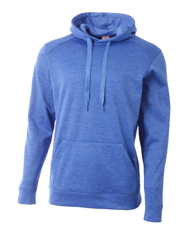 Camo Hoodie-A4 N4103 Inspire Fleece Hoodie - Light Blue