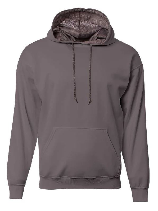 Trendy Hoodie for Women-A4 N4279 Adult Sprint Fleece Hoodie - Graphite