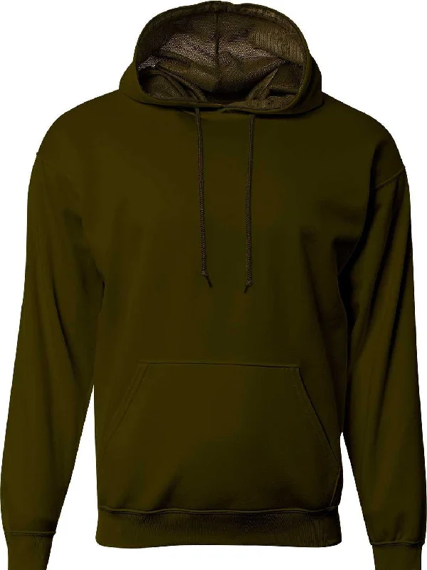 Christmas Hoodie-A4 N4279 Men's Sprint Tech Fleece Hooded Sweatshirt - Military Green