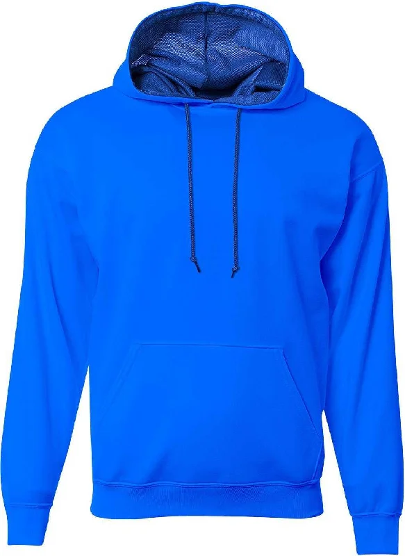 Hoodie for Valentine’s Day-A4 N4279 Men's Sprint Tech Fleece Hooded Sweatshirt - Royal