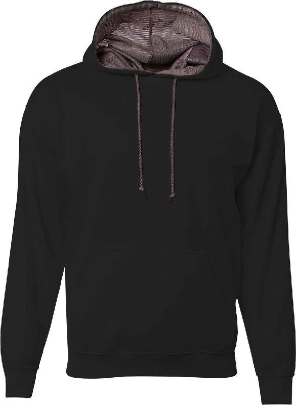 Hoodie for Easy Comfort-A4 N4279 Sprint Fleece Hoodie - Black Graphite