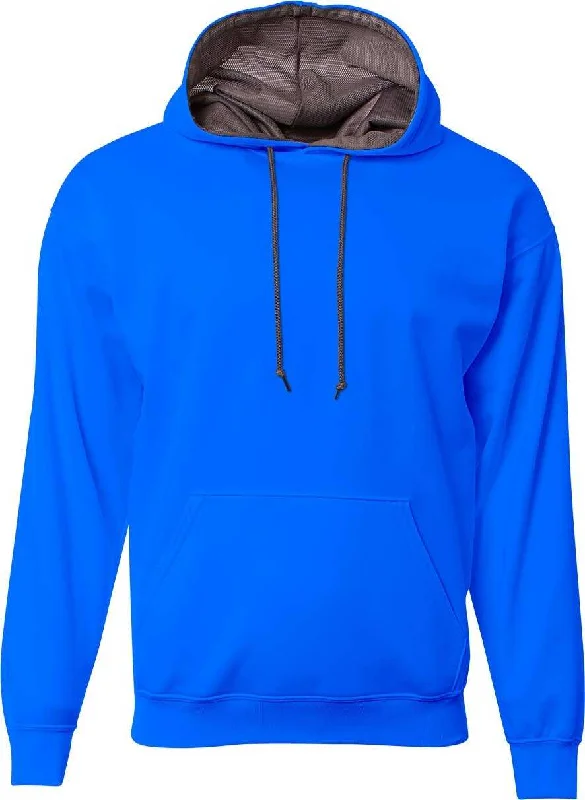 Hoodie for Cold Weather Running-A4 N4279 Sprint Fleece Hoodie - Royal Graphite