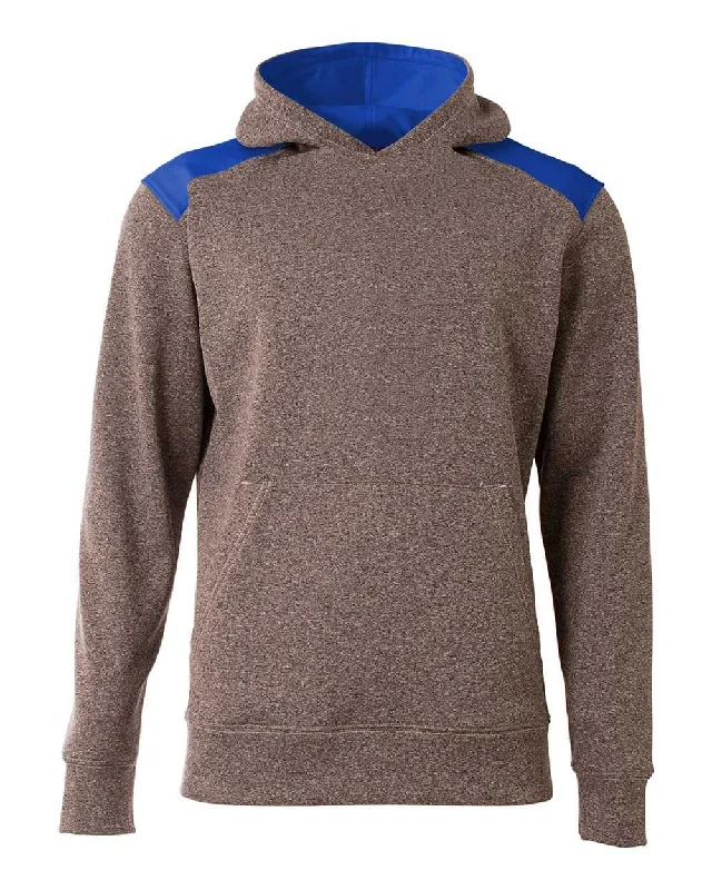 Hoodie for Weekend Getaways-A4 NB4093 Tourney Youth Fleece Hoodie - Heather Royal