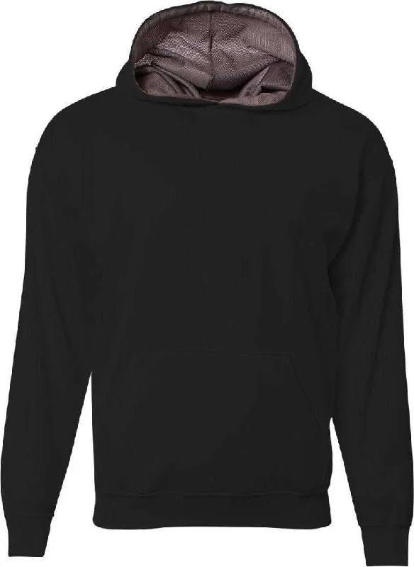 Hoodie for Night Out-A4 NB4279 Sprint Fleece Hoodie - Black Graphite