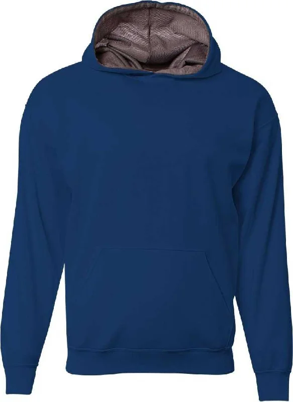 Hoodie for Camping and Hiking-A4 NB4279 Sprint Fleece Hoodie - Navy Graphite