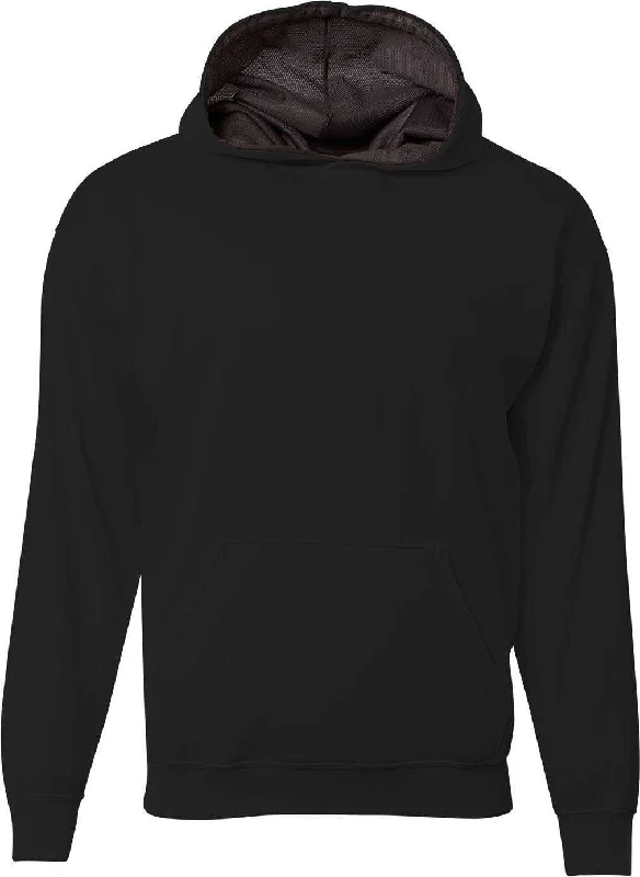 Birthday Hoodie-A4 NB4279 Youth Sprint Hooded Sweatshirt - Black