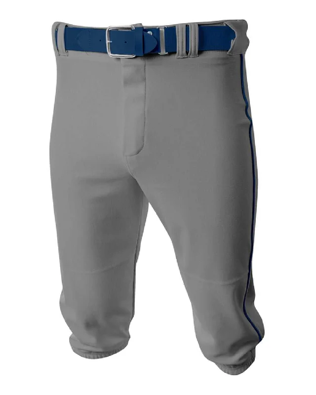 A4 NB6003 Baseball Knicker Pant - Gray Navy