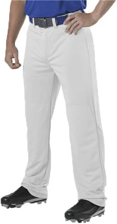 Alleson Athletic 605WAP Adult Adjustable Inseam Baseball Pant - White