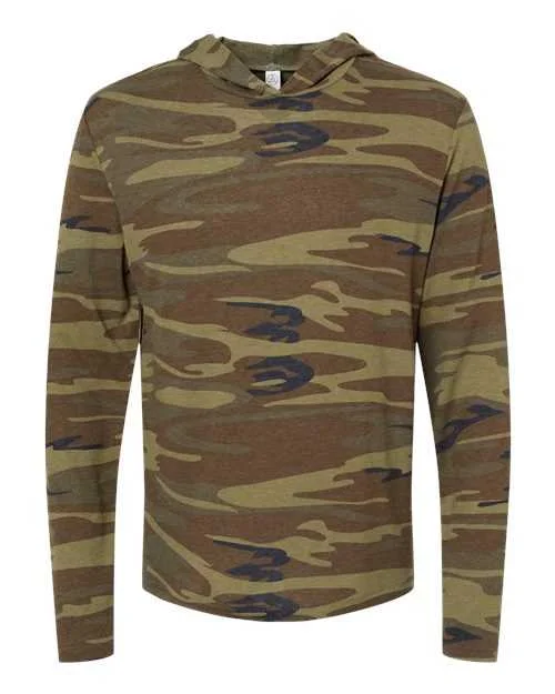 Heavyweight Hoodie-Alternative 5123 Vintage Jersey Keeper Hooded Pullover - Camo