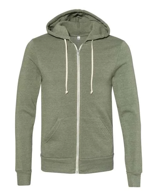 Hoodie with Quote-Alternative 9590 Rocky Eco-Fleece Full-Zip Hooded Sweatshirt - Eco True Army Green