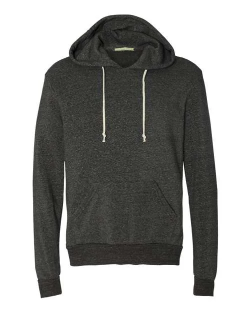 Pullover Hoodie-Alternative 9595 Challenger Eco-Fleece Hooded Sweatshirt - Eco Black