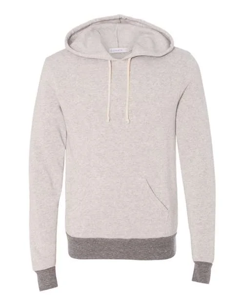 Hoodie for Athletes-Alternative 9595 Challenger Eco-Fleece Hooded Sweatshirt - Eco Light Grey Eco Grey