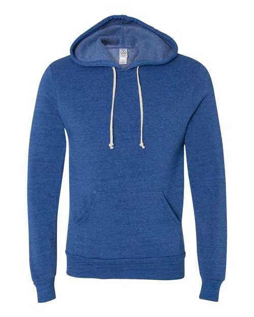 Workout Hoodie-Alternative 9595 Challenger Eco-Fleece Hooded Sweatshirt - Eco True Pacific Blue