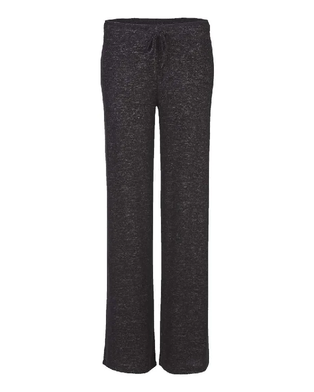 Boxercraft L10 Women's Cuddle Fleece Wide Leg Pants - Black Heather