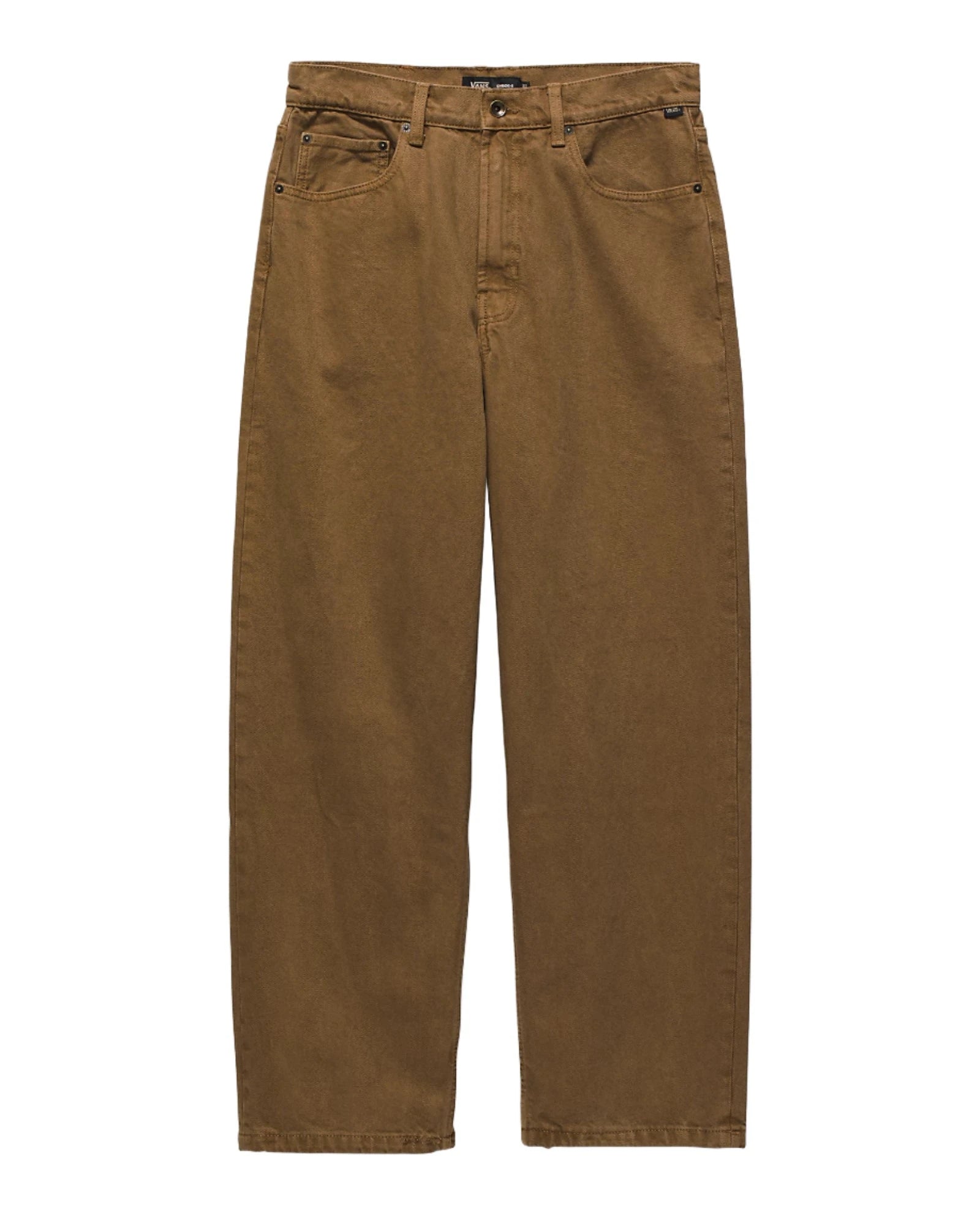 Check-5 Baggy Denim Pant* | Sepia