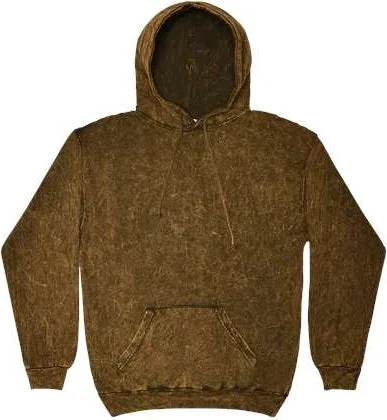 Hoodie for Schools-Colortone 8300 Mineral Wash Hooded Sweatshirt - Brown