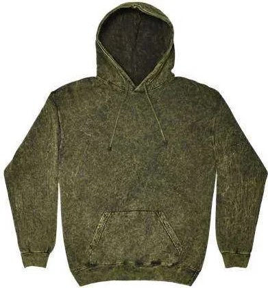 Hoodie for Graduation-Colortone 8300 Mineral Wash Hooded Sweatshirt - Dark Green