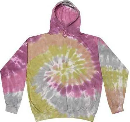 Retro Hoodie-Colortone 8777 Tie-Dyed Hooded Sweatshirt - Desert Rose