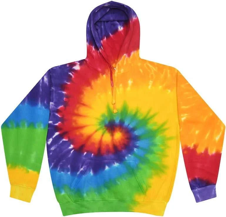 Hoodie for Casual Days-Colortone 8777 Tie-Dyed Hooded Sweatshirt - Prism