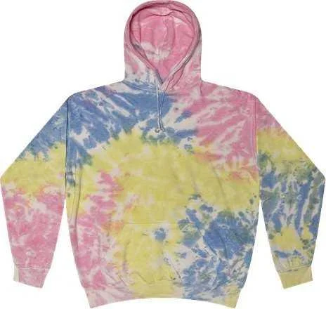 Hoodie for Relaxing at Home-Colortone 8777 Tie-Dyed Hooded Sweatshirt - Sherbet