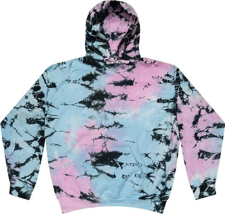 Hoodie with Animal Prints-Colortone 8777Y Youth Tie-Dyed Hooded Sweatshirt - Dream