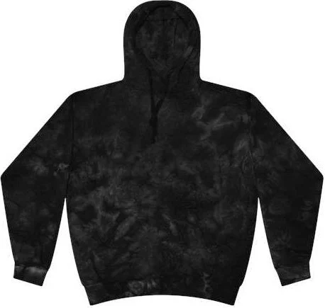 Hoodie for Camping-Colortone 8790 Crystal Wash Hooded Sweatshirt - Crystal Black