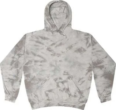 Hoodie for Jogging-Colortone 8790 Crystal Wash Hooded Sweatshirt - Crystal Silver