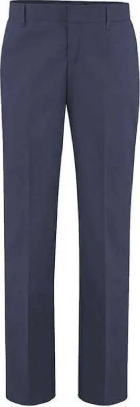 Dickies FP21 Women's Premium Flat Front Pants - Dark Navy - 37 Unhemmed