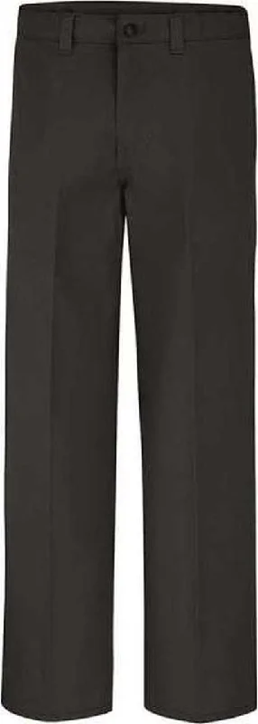 Dickies LP17 Industrial Flat Front Comfort Waist Pants - Black - 37 Unhemmed