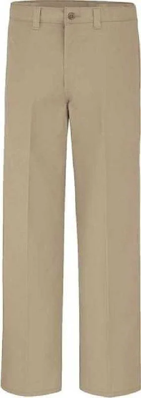 Dickies LP17EXT Industrial Flat Front Comfort Waist Pants - Extended Sizes - Desert Sand - 37 Unhemmed