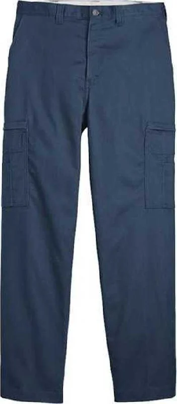 Dickies LP39 Industrial Cotton Cargo Pants - Navy - 37 Unhemmed