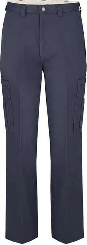 Dickies LP39ODD Industrial Cotton Cargo Pants - Odd Sizes - Navy - 37 Unhemmed