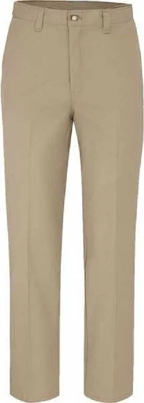 Dickies LP70 Premium Industrial Flat Front Comfort Waist Pants - Desert Sand - 37 Unhemmed