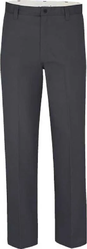 Dickies LP92 Industrial Flat Front Pants - Dark Charcoal - 37 Unhemmed