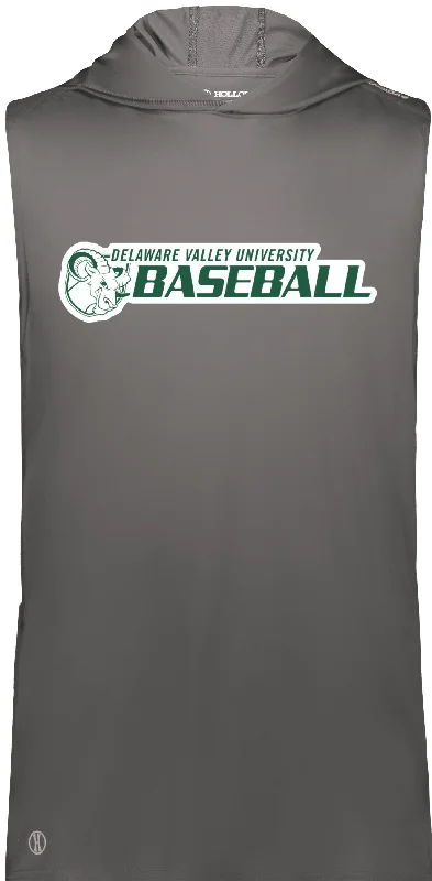 Hoodie for Concerts-DVU Baseball Sleeveless Hoodie Powered by Coolcore®