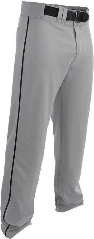 Easton Adult Rival 2 Piped Baseball Pants - Gray Black