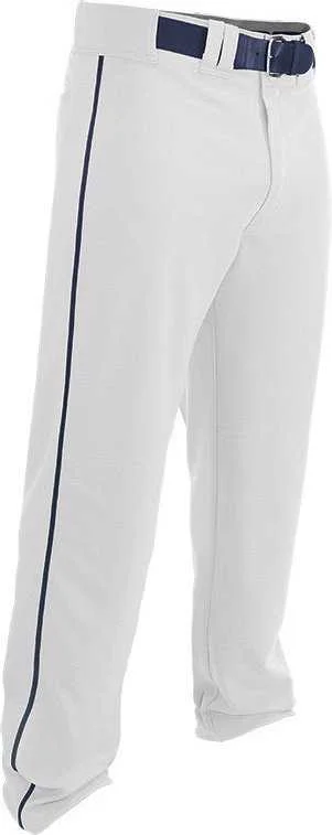 Easton Adult Rival 2 Piped Baseball Pants - White Navy