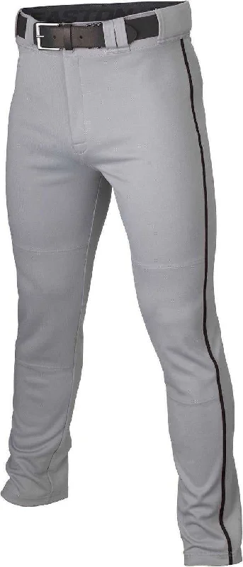 Easton Adult Rival+ Piped Baseball Pants - Gray Black